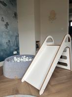 Ballenbak 90x30 + Glijbaan Hout - MeowBaby, Kinderen en Baby's, Speelgoed | Buiten | Speeltoestellen, Ophalen, Gebruikt, Glijbaan