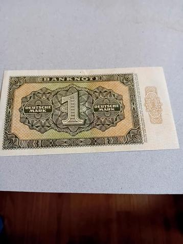 DDR 1 Mark 1948 - Nieuwstaat met lichte vouw beschikbaar voor biedingen