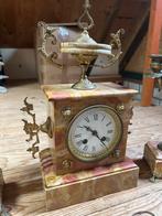 Pendule met kandelaars, Antiek en Kunst, Antiek | Klokken, Ophalen of Verzenden