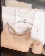 Prada Re-Edition 2005 Re-Nylon bag, Ophalen of Verzenden, Gebruikt, Beige, Schoudertasje