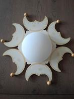 Plafonnière maan wit/creme/goud, Ophalen, Zo goed als nieuw, Glas, Kinderkamer