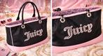 Juicy Couture Black & Pink Tote Bag, Verzenden, Nieuw, Zwart, Schoudertasje