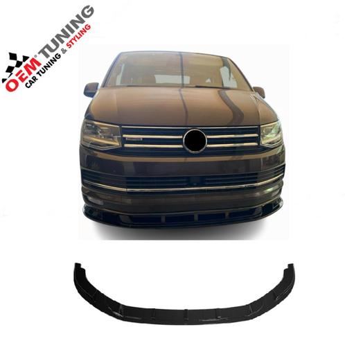 Frontspoiler VW Transporter | T6 | 15-19 | Hoogglans Zwart |, Auto diversen, Tuning en Styling, Ophalen of Verzenden