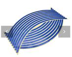 motorfiets velg reflector stickers blauw, Ophalen of Verzenden