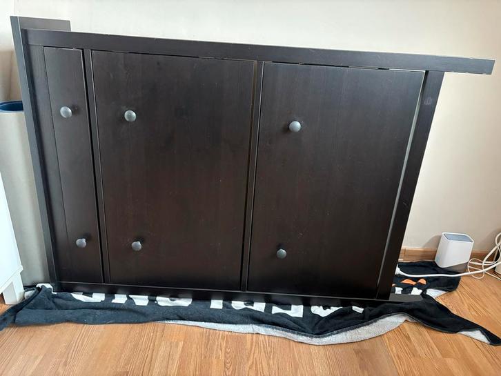 IKEA Hemnes schoenenkast zwartbruin - gebruikt, Huis en Inrichting, Kasten | Kledingkasten, Gebruikt, Minder dan 100 cm, 50 tot 100 cm