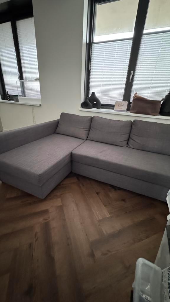 Slaapbank, Huis en Inrichting, Slaapkamer | Slaapbanken, Zo goed als nieuw, Overige maten, Tweepersoons, Grijs, Ophalen of Verzenden