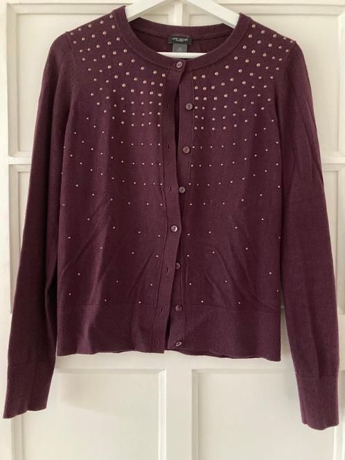 Vestje van Ann Taylor - maat XS, Kleding | Dames, Truien en Vesten, Zo goed als nieuw, Maat 34 (XS) of kleiner, Paars, Ophalen of Verzenden