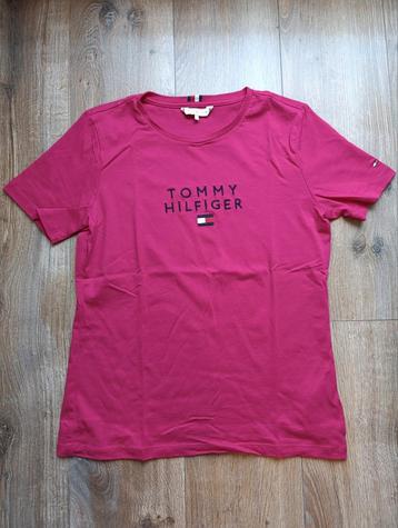 Tommy Hilfiger dames t-shirt roze maat S beschikbaar voor biedingen