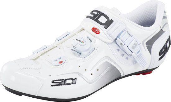 SIDI Kaos wielrenschoenen wit-wit  |  maat 46, Sport en Fitness, Wielrennen, Gebruikt, Schoenen, Ophalen of Verzenden