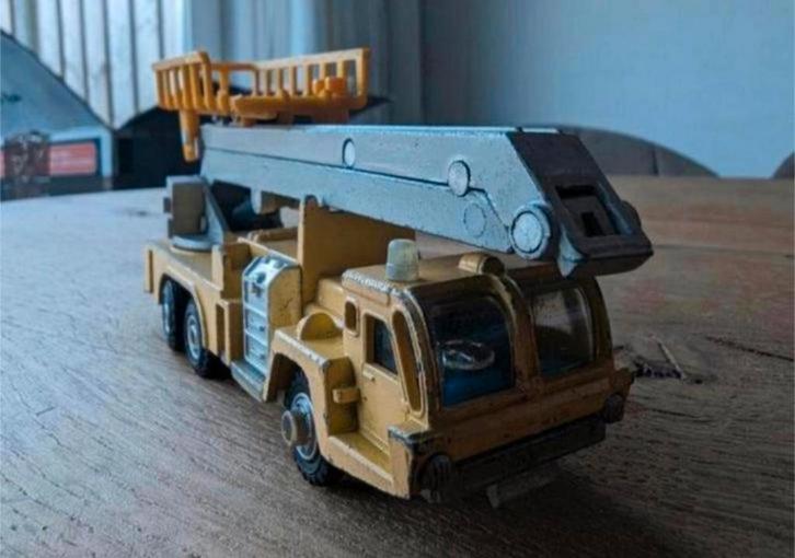 Kraan van Shinsei Mini Power K201 (Made in Japan), Hobby en Vrije tijd, Modelauto's | 1:50, Gebruikt, Hijskraan, Tractor of Landbouw