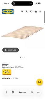 Latten bodem luroy ikea., Huis en Inrichting, Slaapkamer | Matrassen en Bedbodems, Ophalen, 90 cm, Eenpersoons, Nieuw