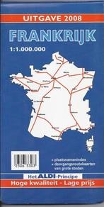 Pl939 plattegrond aldi frankrijk 2008, Boeken, Atlassen en Landkaarten, Ophalen of Verzenden, Gelezen, Frankrijk, Landkaart