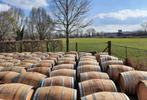 zwaar dik eikenhout wijnvat regenton 228 liter wijn whisky, Tuin en Terras, Regentonnen, 150 liter of meer, Ophalen, Nieuw, Metaal