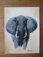 Olifant schilderij ( 22 x 30 cm), Ophalen, Minder dan 50 cm, Oorspronkelijke maker, Nieuw