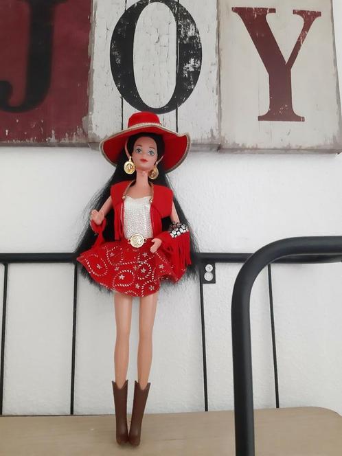 Barbie western stampin  tara Lynn van Mattel '90, Verzamelen, Poppen, Zo goed als nieuw, Pop, Ophalen of Verzenden