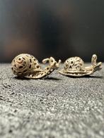 2 Zilveren Miniatuur Slakken (Ajour), Antiek en Kunst, Ophalen of Verzenden, Zilver
