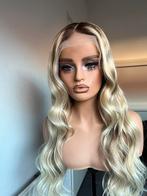 Blonde haarwerk lace wig pruik haarstuk echt haar 26", Ophalen, Zo goed als nieuw, Pruik of Haarverlenging