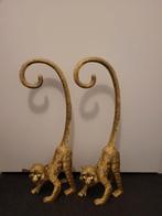 2 Gouden Decoratie Apen, Huis en Inrichting, Woonaccessoires | Overige, Ophalen of Verzenden, Zo goed als nieuw