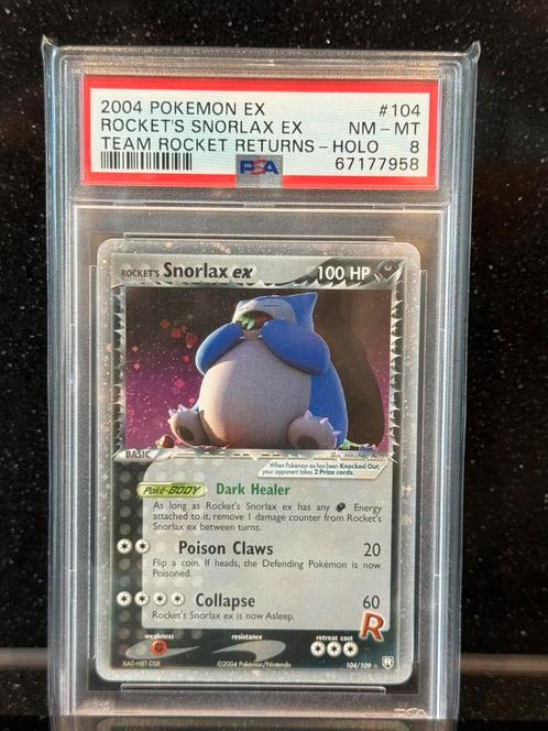Pokémon rocket’s snorlax ex ( 4x Swirl), Hobby en Vrije tijd, Verzamelkaartspellen | Pokémon, Zo goed als nieuw, Losse kaart, Ophalen of Verzenden