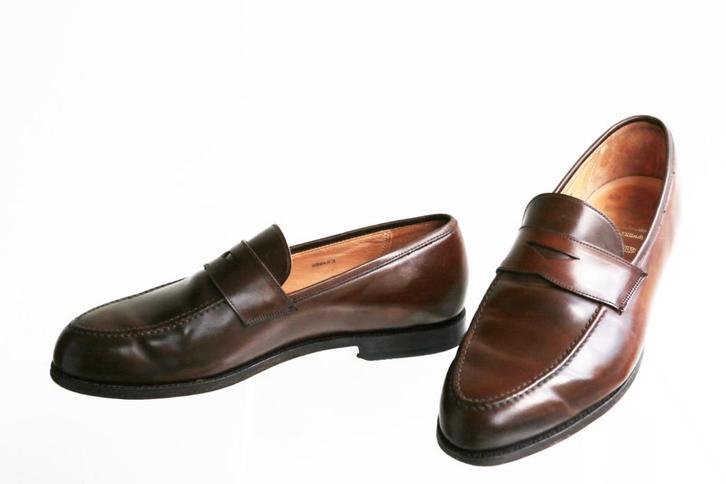 Crockett & Jones cordovan voor Ed Meier maat 10 EE = 44, Kleding | Heren, Schoenen, Zo goed als nieuw, Loafers, Bruin, Ophalen of Verzenden