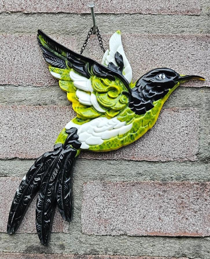 Wand decoratie Kolibri Handgemaakt epoxy cadeautip Weekdeal!, Huis en Inrichting, Woonaccessoires | Wanddecoraties, Nieuw, Ophalen of Verzenden