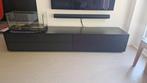 Zwevend TV Meubel Met Speakerdoek Milan Zwart 220cm, Huis en Inrichting, Kasten | Televisiemeubels, Ophalen, Zo goed als nieuw