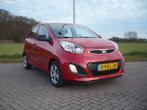 Kia Picanto 1.0 Cvvt 5-DRS 2013 Rood 73442 km NAP AIRCO NAVI, Auto's, Kia, Voorwielaandrijving, Euro 5, Stof, Zwart