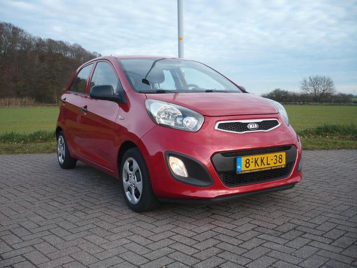 Kia Picanto 1.0 Cvvt 5-DRS 2013 Rood 73442 km NAP AIRCO NAVI, Auto's, Kia, Bedrijf, Picanto, ABS, Airconditioning, Bluetooth, Boordcomputer