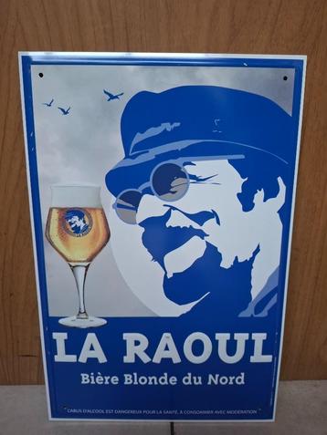 Zeldzaam reclamebord La Raoul bier beschikbaar voor biedingen