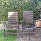 massief houten HERLAG tuinstoelen, Ophalen, Gebruikt, Hout, Verstelbaar