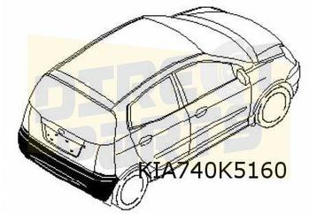 Kia Picanto (-2/09) achterbumper (versie Sporty) (te spuiten beschikbaar voor biedingen