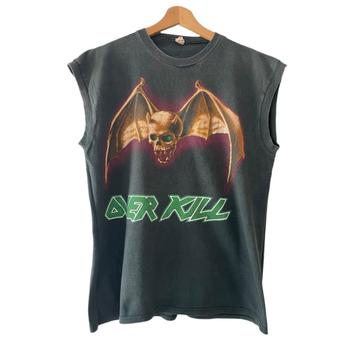 Over Kill - Vintage jaren 80 sleeveless shirt. beschikbaar voor biedingen