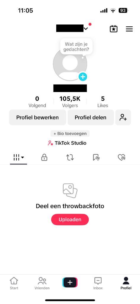 TikTok Account 105K Volgers, Tickets en Kaartjes, Overige Tickets en Kaartjes, Eén persoon