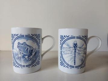 2 bekers delfts blauw Hugo Kaagman Hema vintage beschikbaar voor biedingen