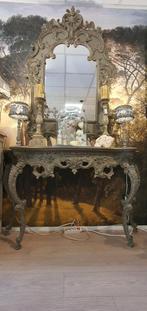 Prachtige Baroque rococo console met spiegel., Ophalen