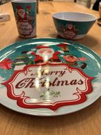 Kerstservies melamine met kerstman GRATIS, Ophalen of Verzenden, Nieuw