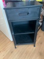 Leen Bakker kastje zwart, Huis en Inrichting, Ophalen, Minder dan 50 cm, Gebruikt, 1 of 2 laden