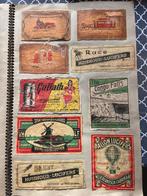 Plakboek met bovenkant van devluciferdoosjes, Verzamelen, Ophalen of Verzenden, Gebruikt, Luciferdoosjes of -merken