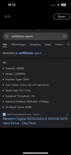 Western Digital 500gb, Western Digital, 500gb, Nieuw, Ophalen of Verzenden