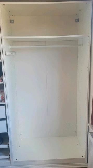 ikea pax kast b100 d58 h201met 2 lades en 2 schoenlades