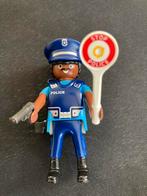 Playmobil politie agent met stopbord., Ophalen of Verzenden, Zo goed als nieuw
