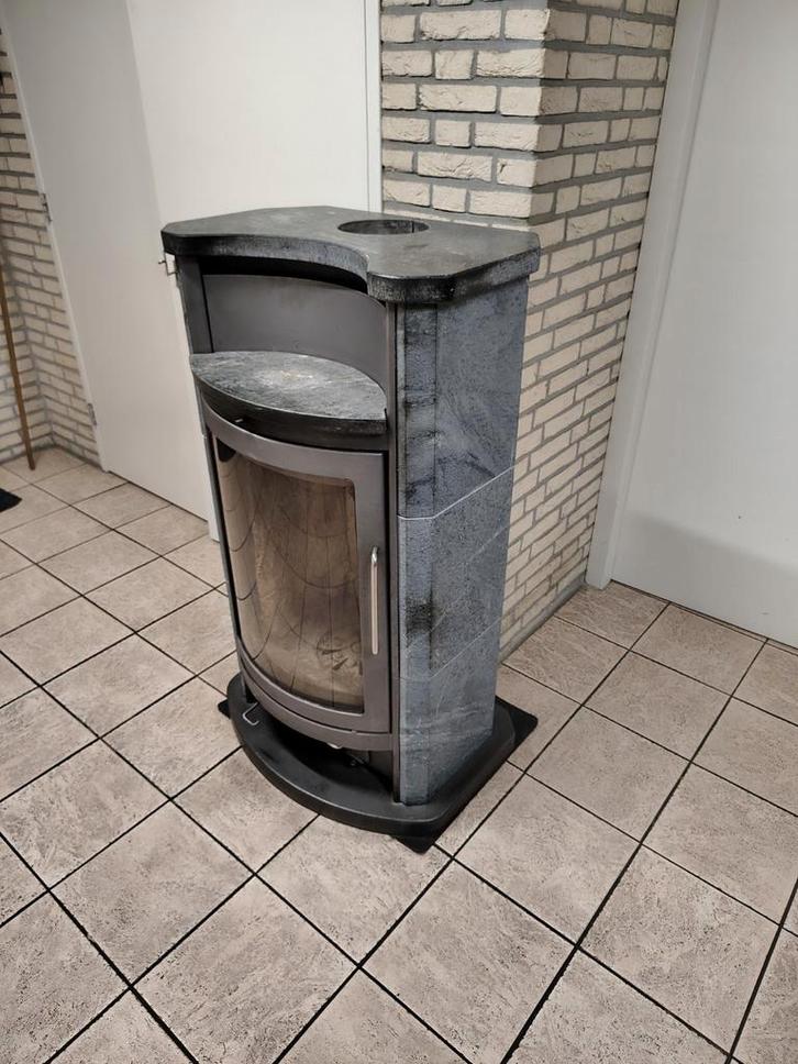 Zware speksteen Houtkachel 8kw, Huis en Inrichting, Kachels, Zo goed als nieuw, Vrijstaand, Houtkachel, Hout, Ophalen