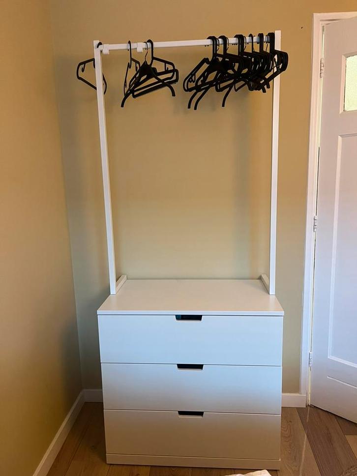 Kledingrek met lades - Ikea, Huis en Inrichting, Kasten | Kledingkasten, Zo goed als nieuw, 150 tot 200 cm, 50 tot 100 cm, 25 tot 50 cm
