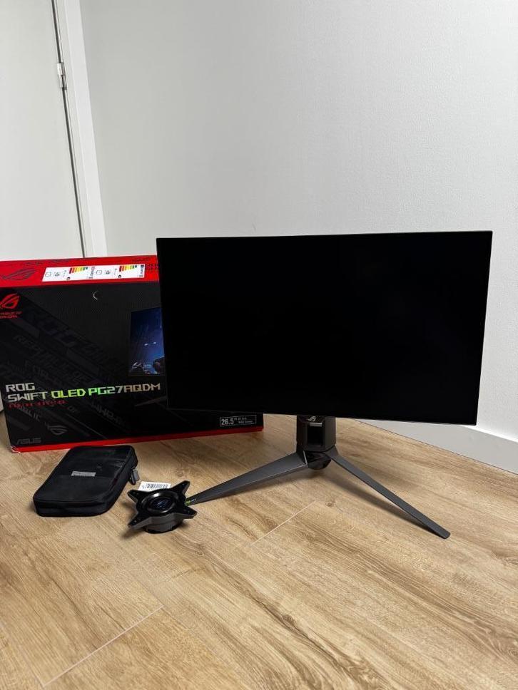 ASUS ROG Swift PG27AQDM, Computers en Software, Monitoren, Zo goed als nieuw, 201 Hz of meer, DisplayPort, HDMI, Gaming, Overige typen