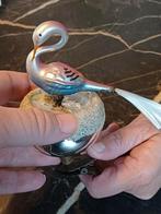 Antiek kestbal vogel glas kerst, Diversen, Kerst, Ophalen of Verzenden, Zo goed als nieuw