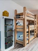 3-persoons hoog stapelbed van echt hout, Ophalen, Gebruikt, Stapelbed