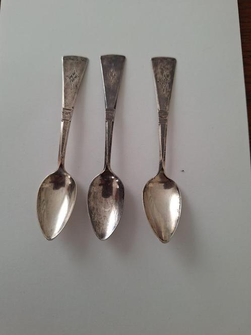 zilveren lepeltjes, Antiek en Kunst, Antiek | Goud en Zilver, Zilver, Ophalen of Verzenden