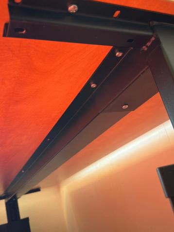 Instelbaar hoekbureau rechts 200x240/80xH64-86 cm, 3 stuks - afbeelding 9