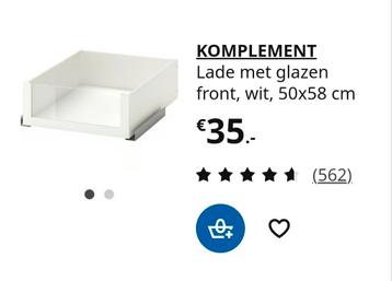 Ikea Komplement lade met glaze front - afbeelding 1