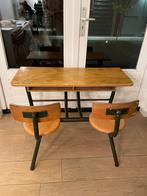 Brocante “school/knutsel” bankje, Kinderen en Baby's, Kinderkamer | Tafels en Stoelen, Ophalen, Gebruikt, Stoel(en)